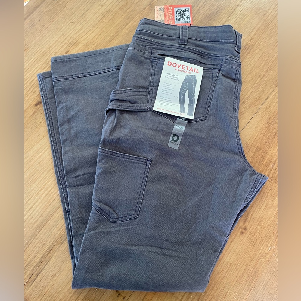 NWT Dovetail Workwear Britt Utility 24/36 Pants